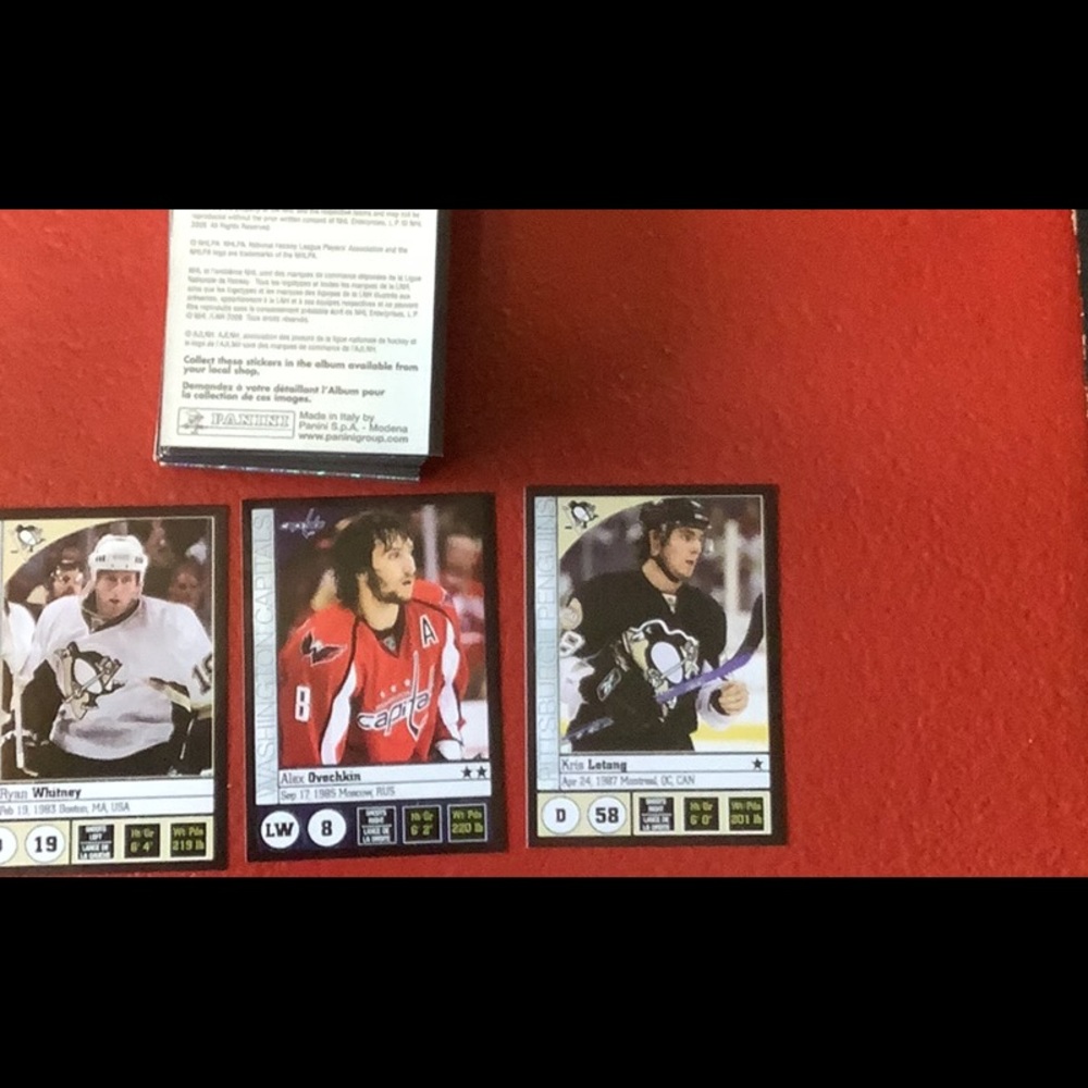 NHL HOCKEY STICKERS
